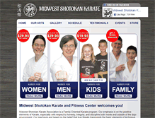 Tablet Screenshot of midwestdojo.com